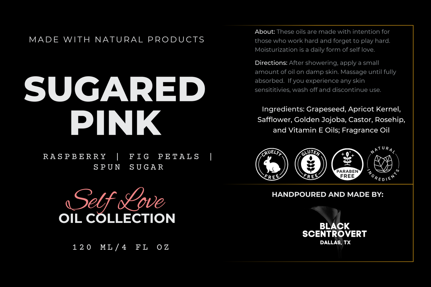 4 oz Moisturizing Body Oil